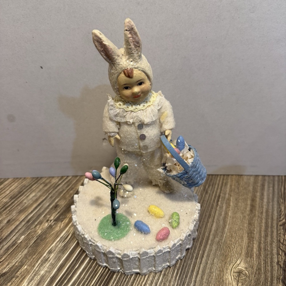 Maggie's Memories "Attwell" Bunny Boy Easter Rabbit Figurine‎